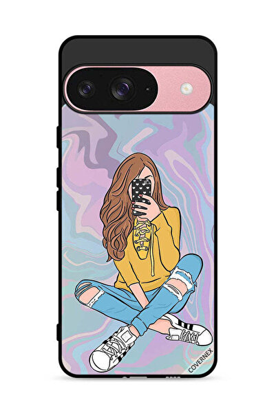 Covernex غطاء حماية لهاتف Google Pixel 9 مع صورة فتاة تلتقط صورة
