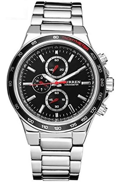 Curren M-8011 Men's Digital Stainless Steel Watch