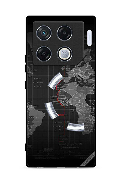 Covernex غطاء حماية لهاتف Infinix GT 20 Pro 5G بتصميم خريطة العالم