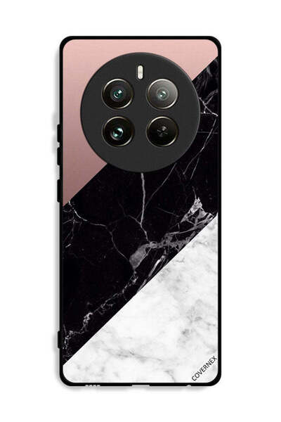 Covernex غطاء حماية لهاتف Realme 12 Pro Plus 5G بنمط مزيج من الرخام والبساطة