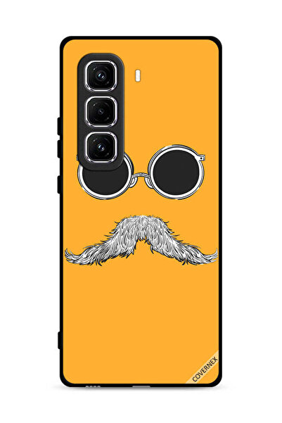 Covernex غطاء حماية لهاتف Infinix Hot 50 Pro Plus 4G برسومات نظارات وشارب