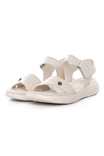 Berliner Sandale Dama cu Talpa Joasa 56685 Crem |