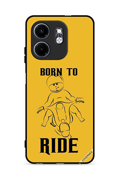 Covernex غطاء حماية لهاتف Infinix Hot 50i 4G مطبوع عليه Born To Ride
