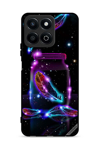 Covernex غطاء حماية لهاتف Honor X7c 4G بتصميم ريش في جرة