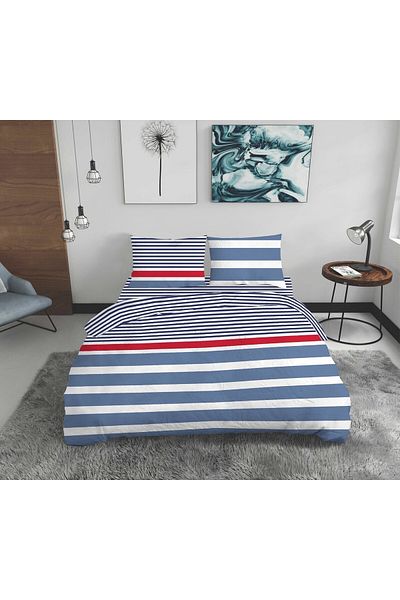 Bedora Marino double bed linen, Bedora, 4 pieces, 180x200 cm, 100% cotton, multicolor