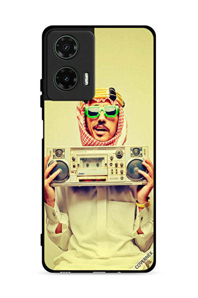 Covernex غطاء حماية لهاتف موتورولا موتو جي 35 5G يحمل جهاز موسيقى عتيق