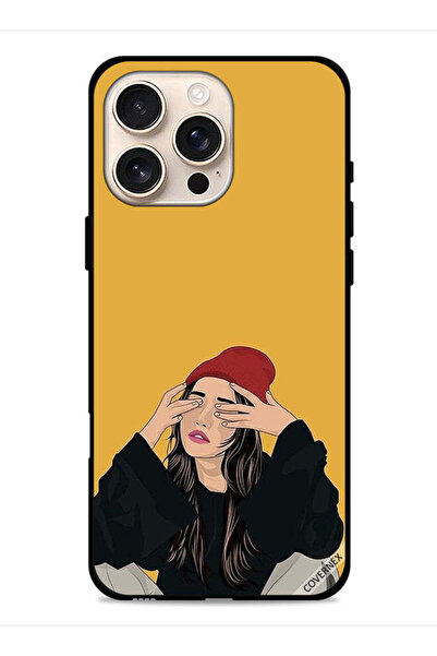 Covernex غطاء حماية لجهاز Apple iPhone 16 Pro Max برسومات فتاة حزينة