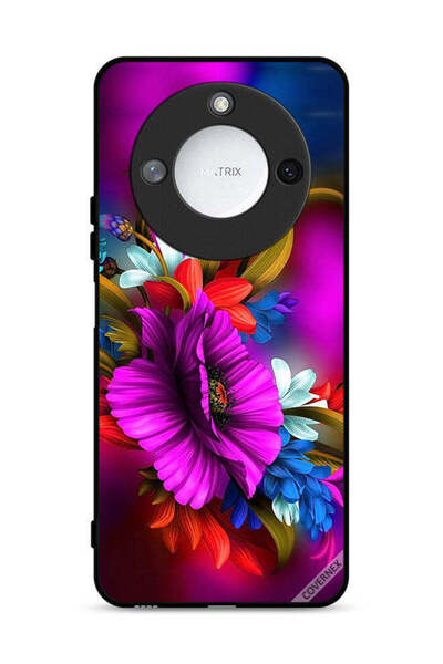Covernex غطاء حماية لهاتف Honor X60 5G برسومات زهور عالية الدقة
