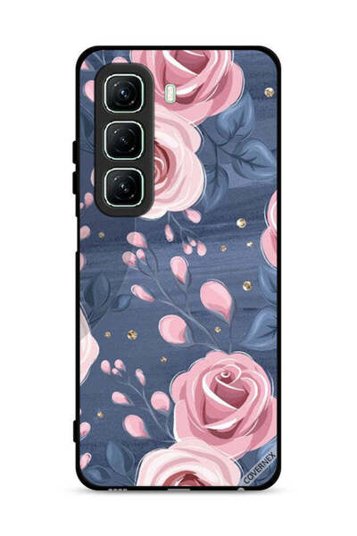 Covernex غطاء حماية لهاتف Infinix Hot 50 5G بنقشة الورود والأوراق