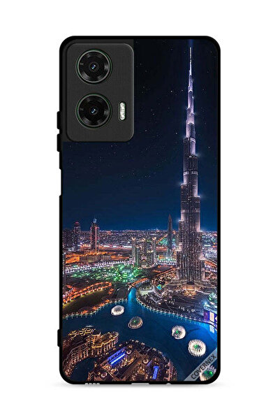 Covernex غطاء حماية لهاتف موتورولا موتو جي 35 5 جي - منظر ليلي لوسط المدينة