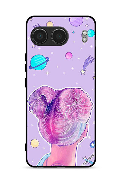 Covernex غطاء حماية لهاتف OnePlus Nord 4 5G برسومات فتاة ونجوم الفضاء