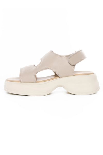 advancer Sandale Dama cu Talpa Joasa 82606 Crem |