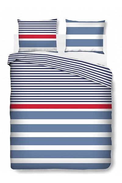 Bedora Marino double bed linen, Bedora, 4 pieces, 180x200 cm, 100% cotton, multicolor