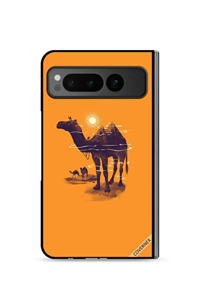 Covernex غطاء حماية لجهاز جوجل بيكسل فولد 5G برسومات الجمال والشمس