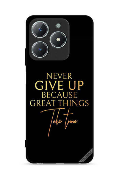 Covernex غطاء حماية Realme C61 4G لا تستسلم أبدًا لأن الأشياء العظيمة تستغرق ...