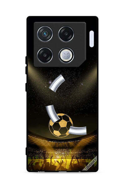 Covernex غطاء حماية لجهاز Infinix GT 20 Pro 5G، أسود، بخلفية فيلم كرة قدم كلا...