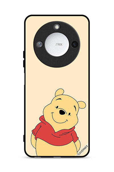 Covernex غطاء حماية لهاتف Honor X60 5G بتصميم الدب في وضع السعادة