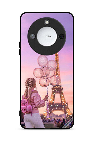 Covernex غطاء حماية لهاتف Honor X60 5G بطبعة فتاة تحمل بالونات