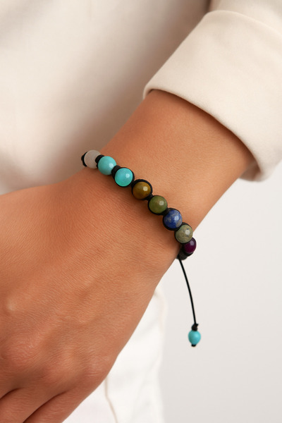 Natural Jewelleryy 12 Doğal Taşlı Enerji Dengeleyici Bileklik – Erkek & Kadın...