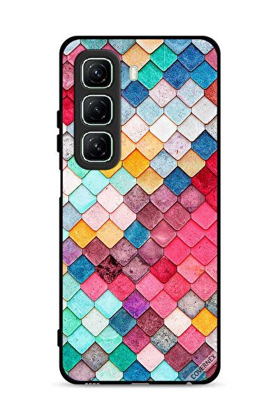 Covernex غطاء حماية لهاتف Infinix Hot 50 5G بنمط مربع ماسي