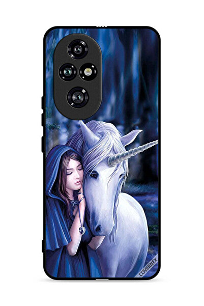 Covernex غطاء حماية لهاتف Honor 200 Pro 5G بتصميم فتاة وحيد القرن المحبوبة