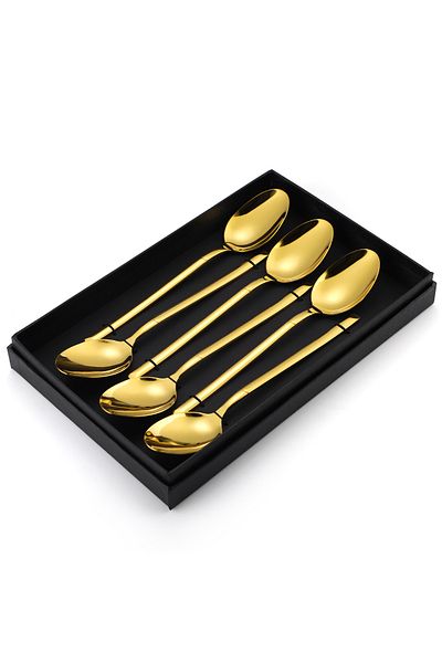 Trendy's Set 6 linguri, stainless stel, TRENDY’S, gold