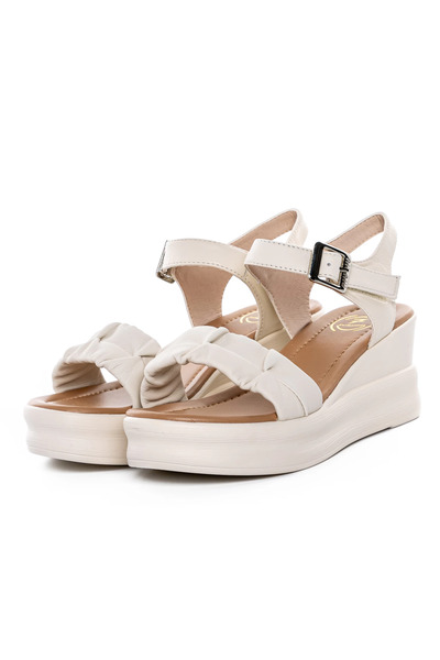 FORMAZIONE Sandale Dama cu Platforma 2718 Crem |