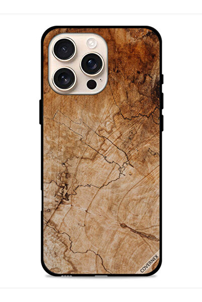 Covernex غطاء حماية لجهاز Apple iPhone 16 Pro Max بنمط خشبي عتيق