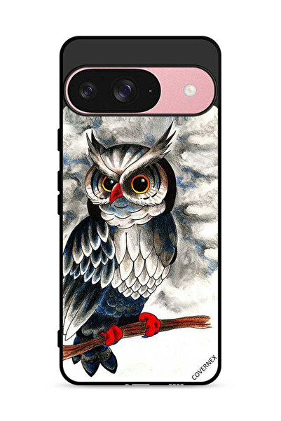 Covernex غطاء حماية لجهاز Google Pixel 9 بتصميم رسم بومة
