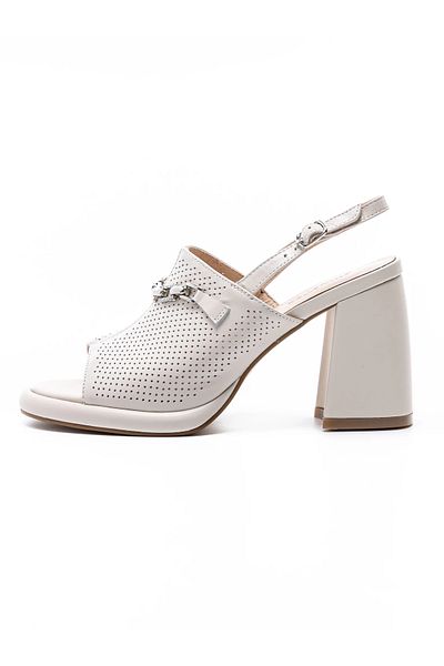 advancer Women's Sandals with Thick Heels K347-1 Cream |