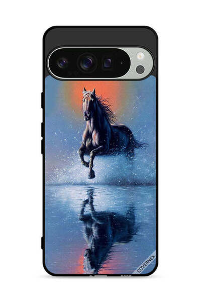 Covernex غطاء حماية لهاتف Google Pixel 9 Pro XL بتصميم حصان يركض في الماء