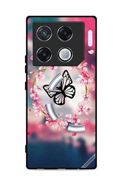Covernex غطاء حماية لهاتف Infinix GT 20 Pro 5G بتصميم فراشة وحلقة زهور