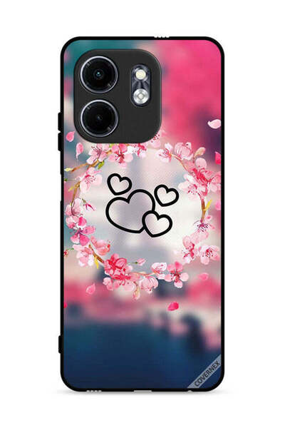 Covernex غطاء حماية لهاتف إنفينيكس سمارت 9 4G بنقشة قلوب فنية