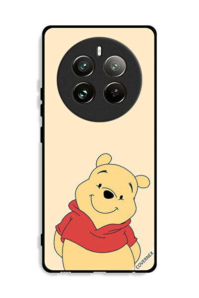 Covernex غطاء حماية لهاتف Realme 12 Pro 5G بتصميم الدب في وضع السعادة