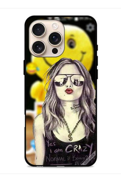 Covernex غطاء حماية لجهاز Apple iPhone 16 Pro Max - نعم أنا مجنون، العادي ممل