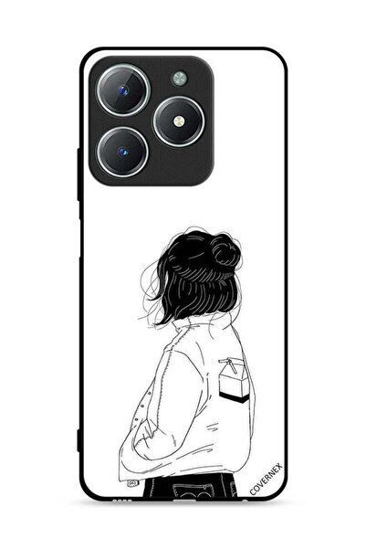 Covernex غطاء حماية لهاتف Realme C63 4G بتصميم فتاة تفكر بعمق