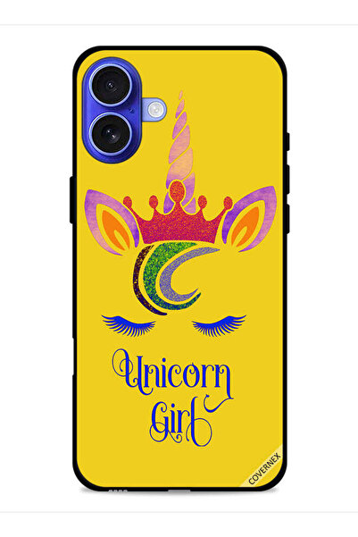 Covernex غطاء حماية لجهاز Apple iPhone 16 Plus بتصميم فتاة وحيد القرن