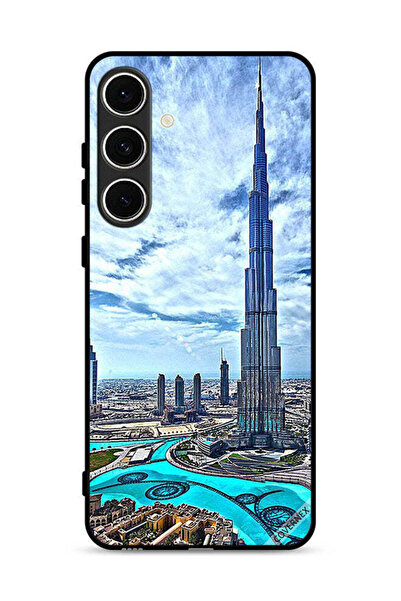 Covernex غطاء حماية لهاتف سامسونج جالاكسي S24 FE 5G، برج خليفة، غيوم تلامس ال...