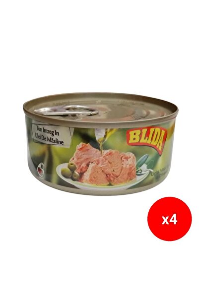 Blida Conservă de ton întreg în ulei de măsline, 160 g x 4 bucăți
