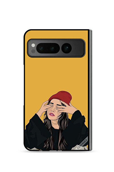 Covernex غطاء حماية لهاتف جوجل بيكسل فولد 5G برسومات فتاة حزينة