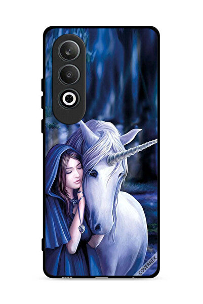 Covernex غطاء حماية لهاتف OnePlus Nord CE4 5G بنقشة فتاة وحيد القرن المحببة