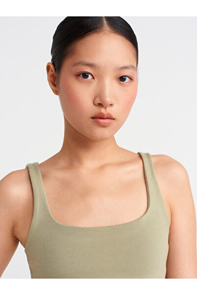 Dilvin 21057 Strap Tank - Sage