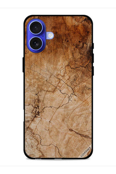 Covernex غطاء حماية لجهاز Apple iPhone 16 Plus بنمط خشبي عتيق