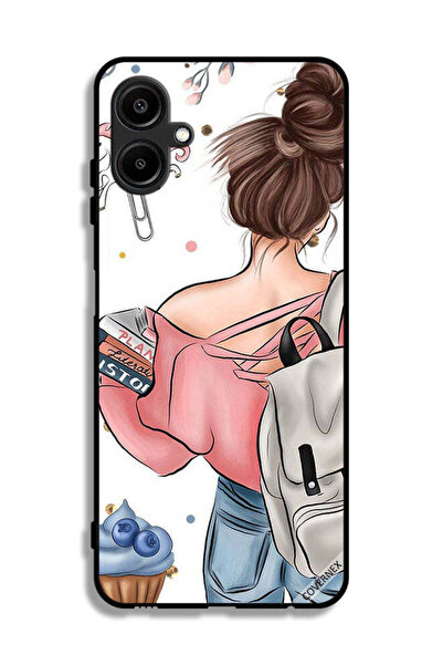 Covernex غطاء حماية لهاتف سامسونج جالاكسي F06 5G، مطبوع عليه رسومات يد فتاة