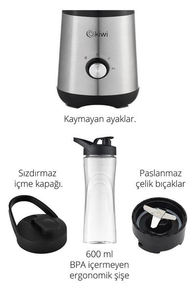 Kiwi Ksb-2240 Stainless Steel Sports Blender