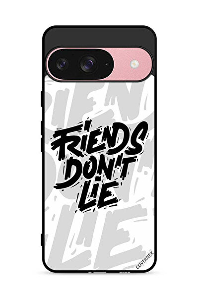 Covernex غطاء حماية لجهاز Google Pixel 9 بتصميم خط عربي "الأصدقاء لا يكذبون"