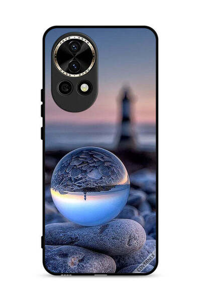 Covernex غطاء حماية لهاتف هواوي نوفا 13 5G، تصوير رائع للطبيعة في زجاج دائري