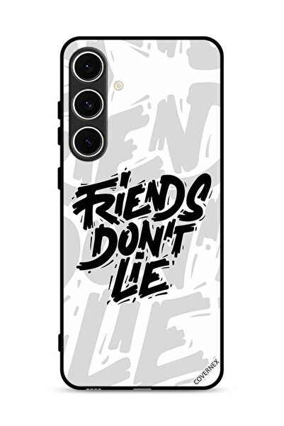 Covernex غطاء حماية لهاتف سامسونج جالكسي S24 FE 5G، تصميم "أصدقاء الخط لا يكذ...