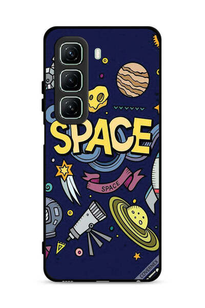 Covernex غطاء حماية لجهاز Infinix Hot 50 5G برسومات فنية فضائية