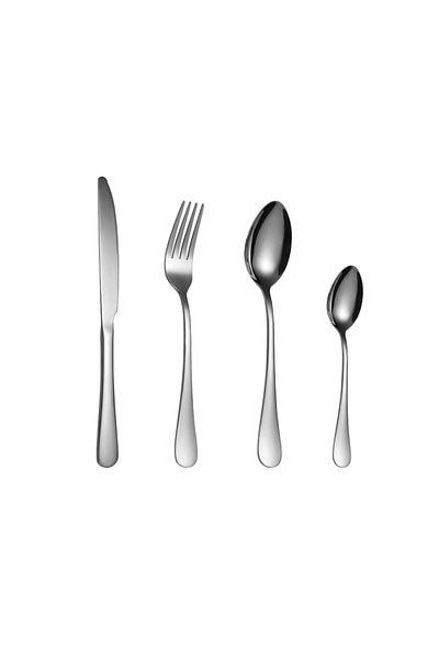 Trendy's 16-piece cutlery set, stainless steel, TRENDY'S, chrome